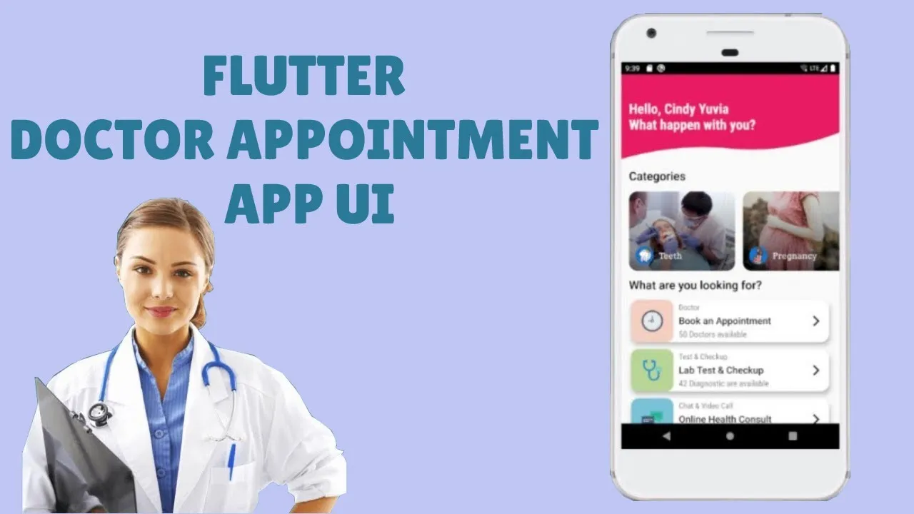 How to Create Flutter Doctor Appointment App UI