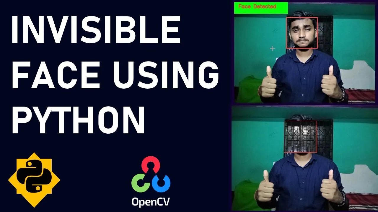 Invisible Face Using Python & Opencv🤟