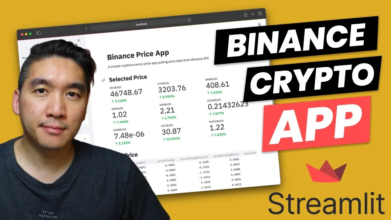 Build a Cryptocurrency Price Web App in Python using the Binance API 