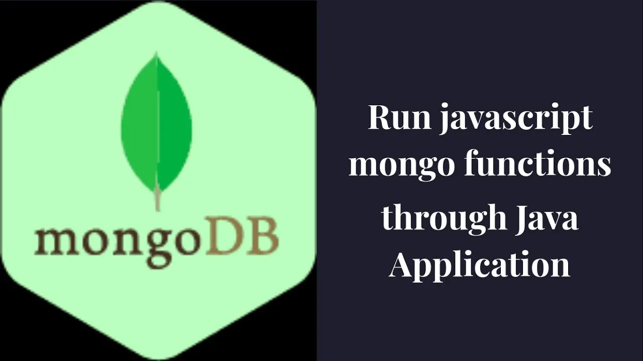How to Run Javascript Functions Of MongoDb From Java Application