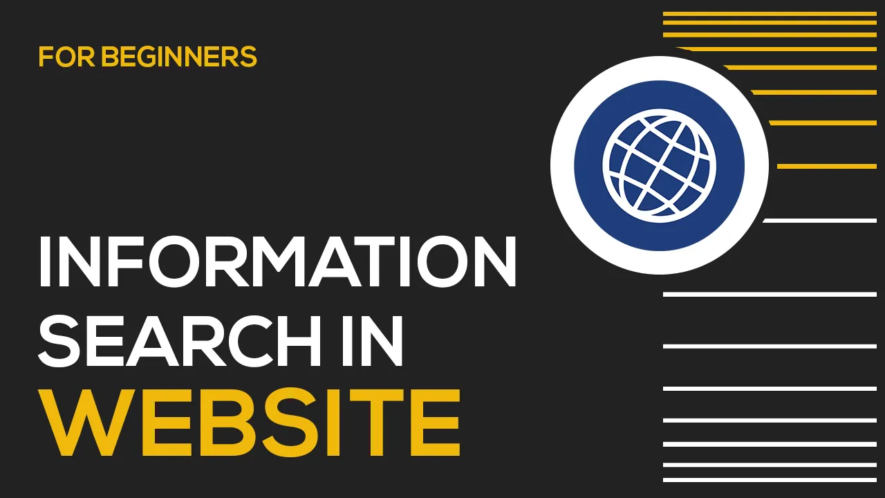 How to Find information In A Web Page