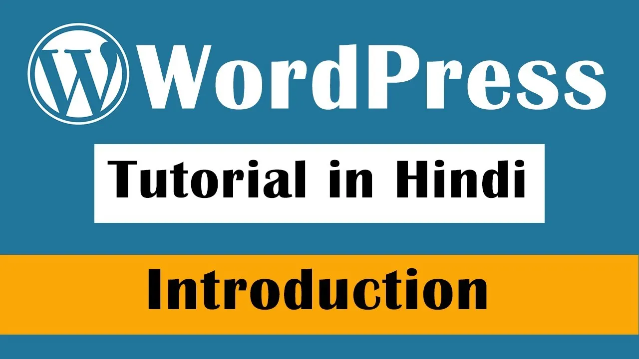 Introduction to WordPress For Beginner in Hindi
