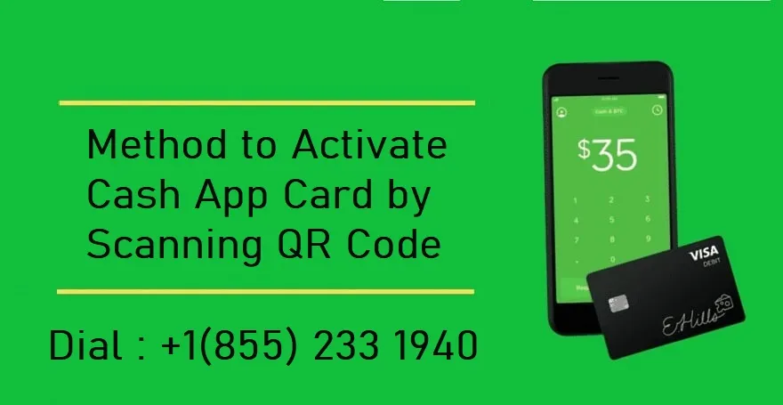 Cash App Card's Activation process with QR Code