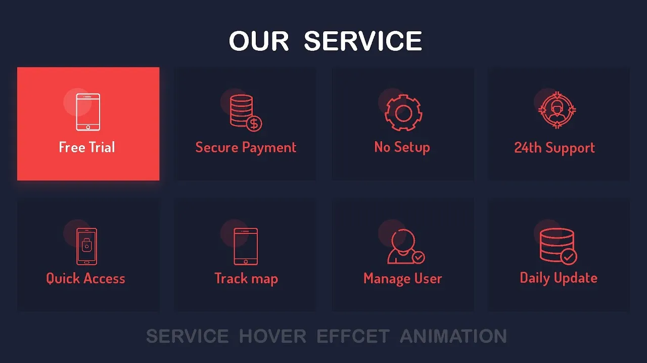 How to Use Responsive Services Section using CSS HTML