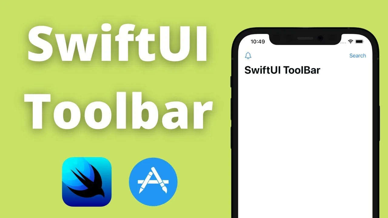 swiftui custom view in toolbar