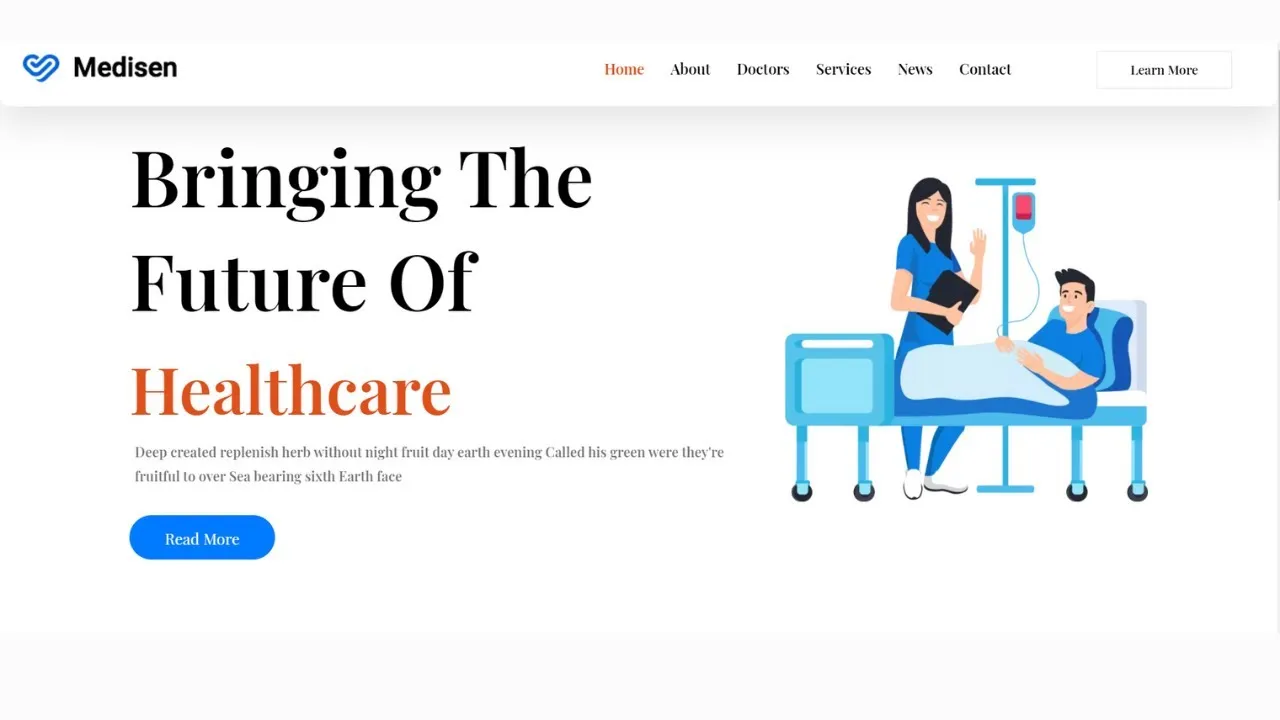 How To Create a Responsive Website Step By Step Using HTML CSS | Healthcare Website Tutorial