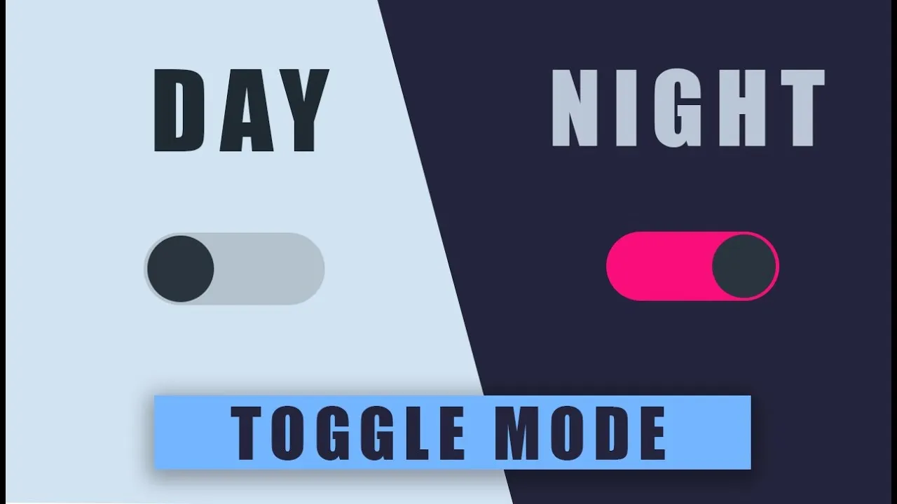 How to Toggle Night and Day Mode using Javascript Tutorial