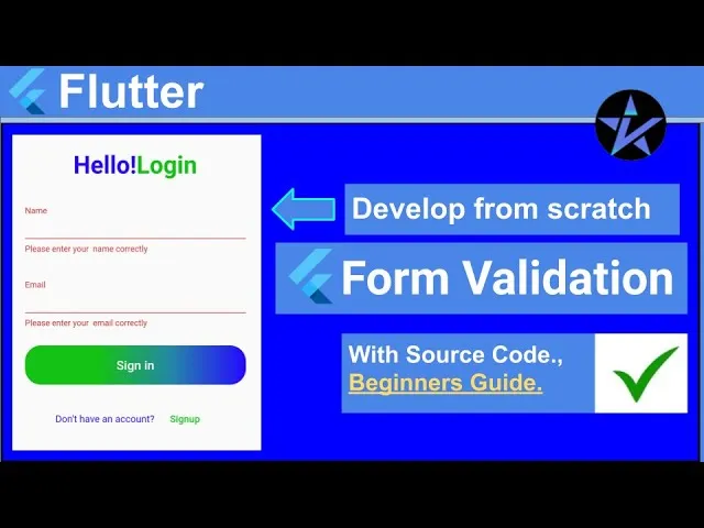 How to Create A Complete Form Validation Using Flutter For Beginners