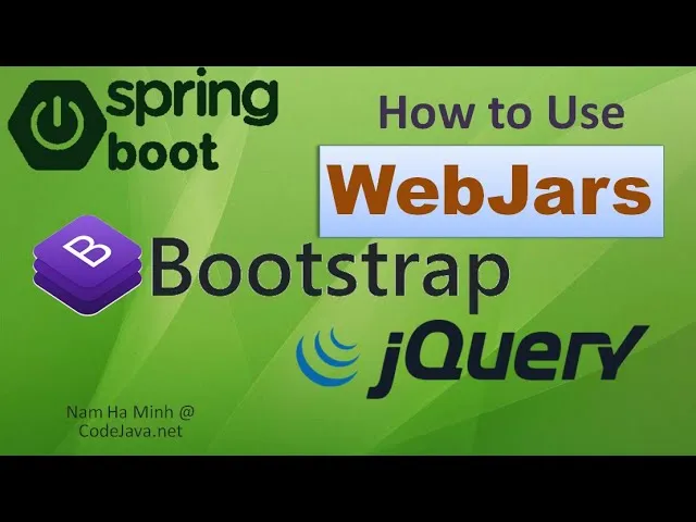 How to use WebJars for Bootstrap and jQuery