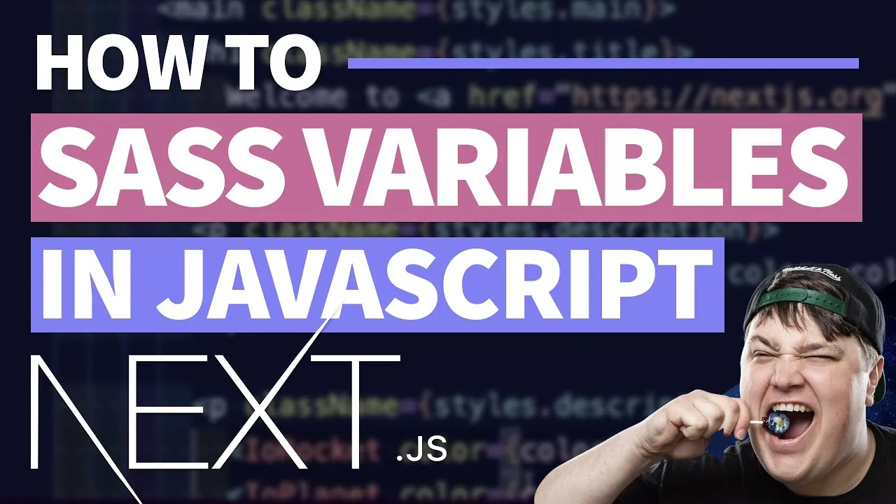 How to Export Sass and SCSS Variables to JavaScript with Next.js