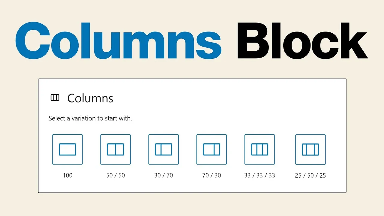  Use the WordPress Columns Block