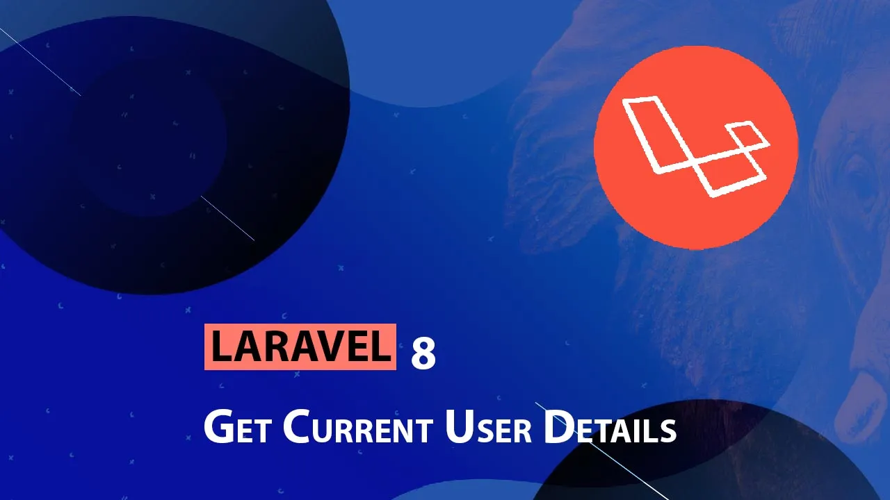 Get Current User Details using Laravel 8