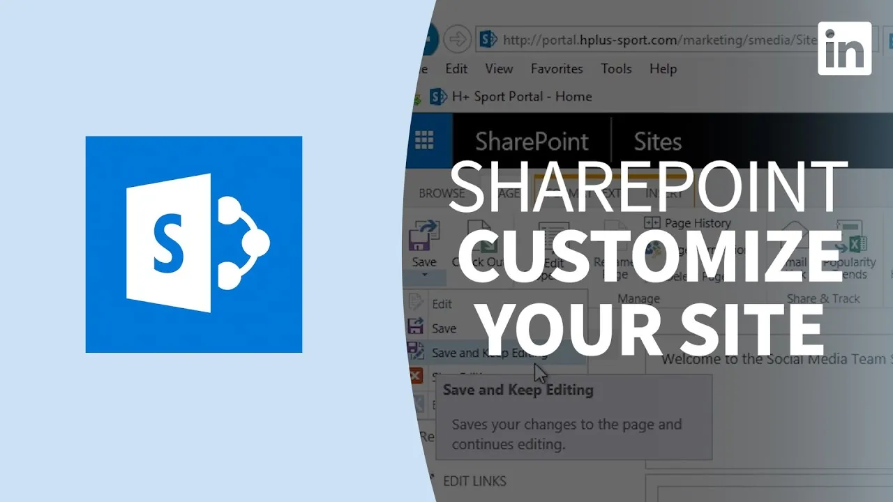 Customize a page with blocks and layouts in SharePoint