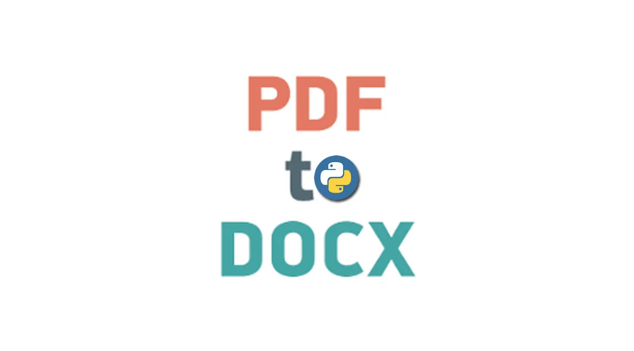 Cách chuyển đổi PDF sang Docx bằng Python