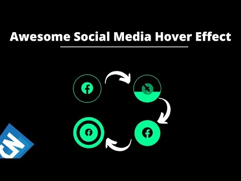 How to Create Social Media Button Hover Effect