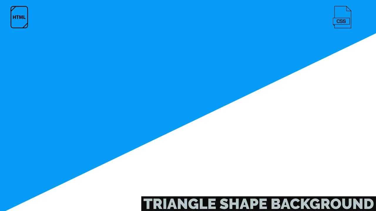 How To Create Simple Triangle Background Using With HTML And CSS