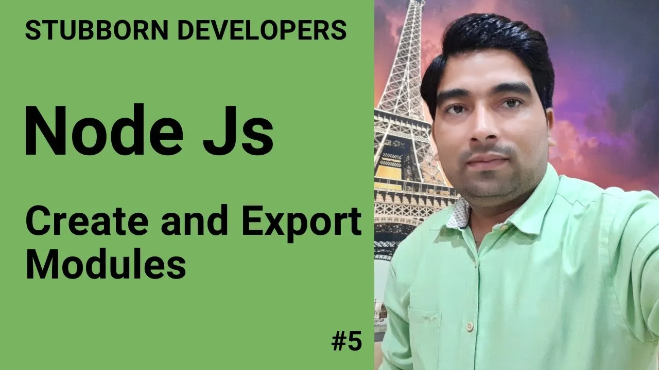 How to Create and Export Modules in Node js with Express