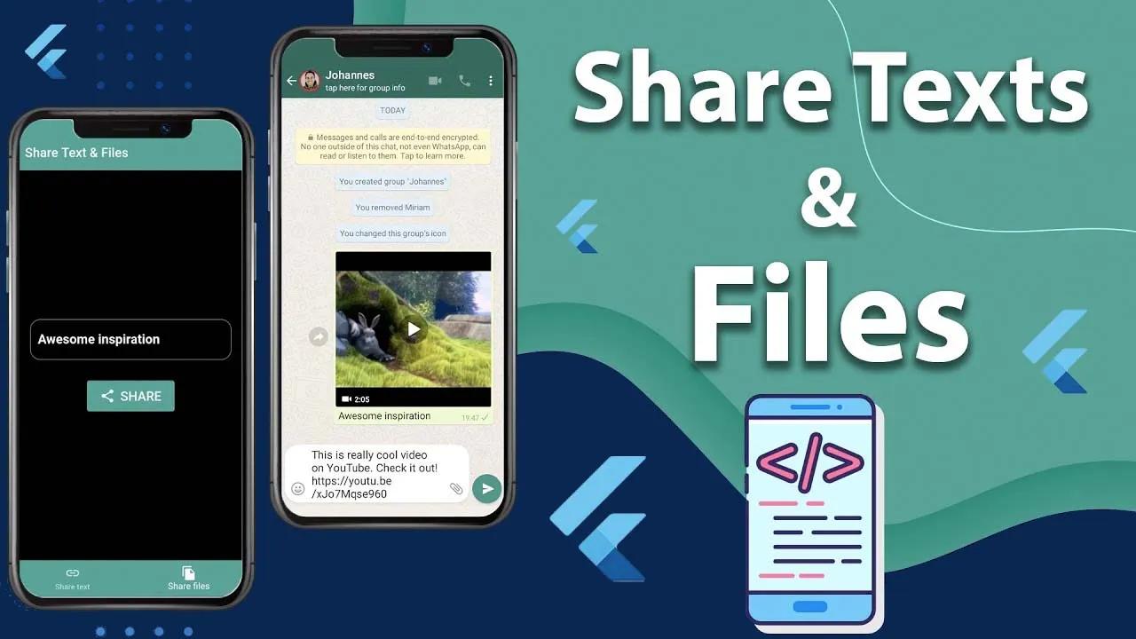 Share Files and Screenshot Widgets Flutter
