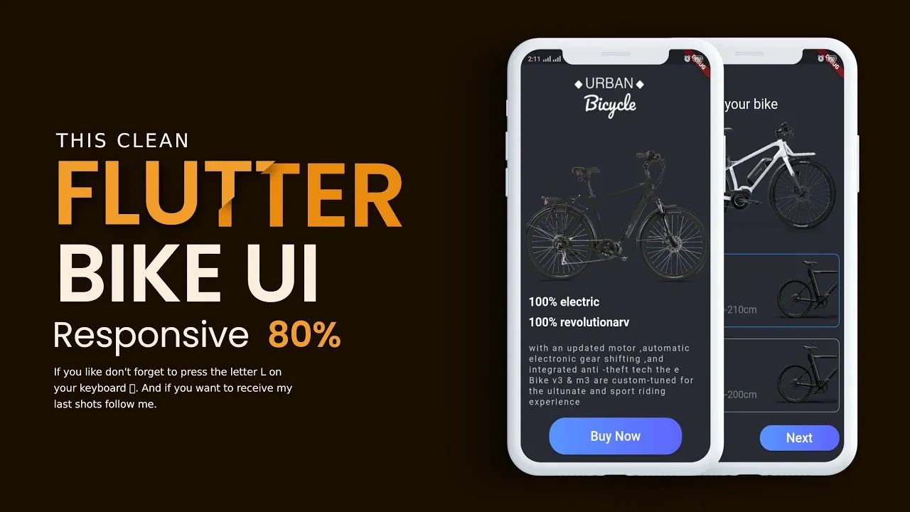 Bike App designs, themes In Flutter - Speed Code