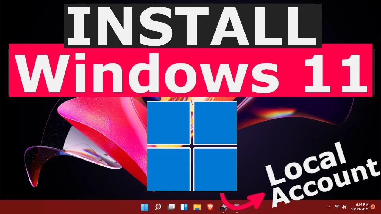 How to install Windows 11 with A Local Account using A Bootable USB