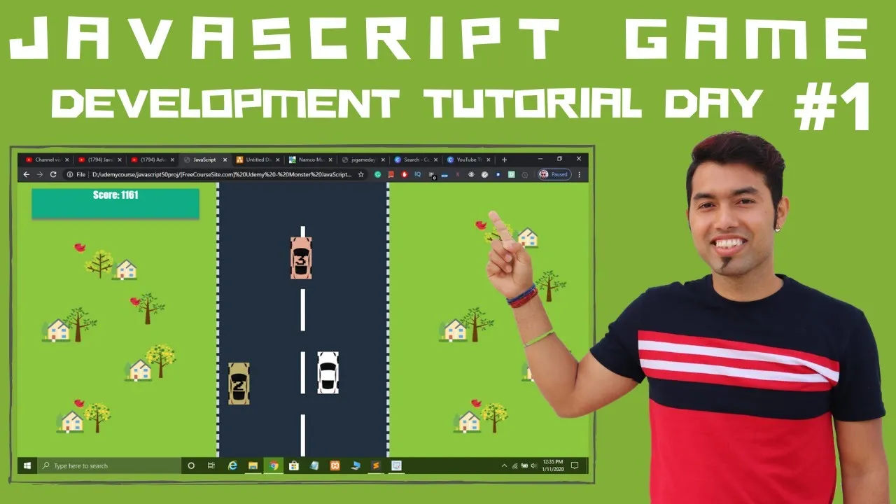 How to Create A Car Racing Game in JavaScript with Step By Step (P1)