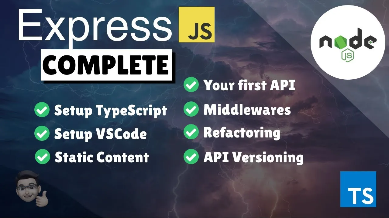 Complete NodeJS Guide to ExpressJS / REST with TypeScript