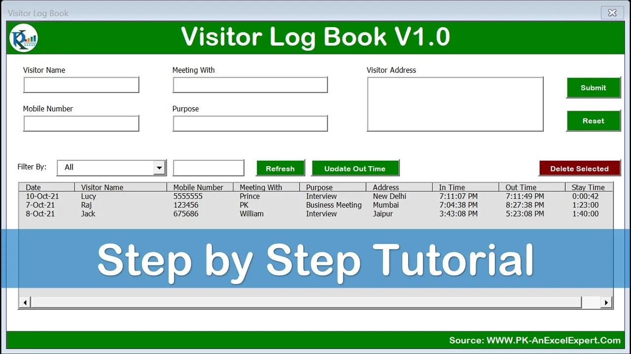 free excel userform templates