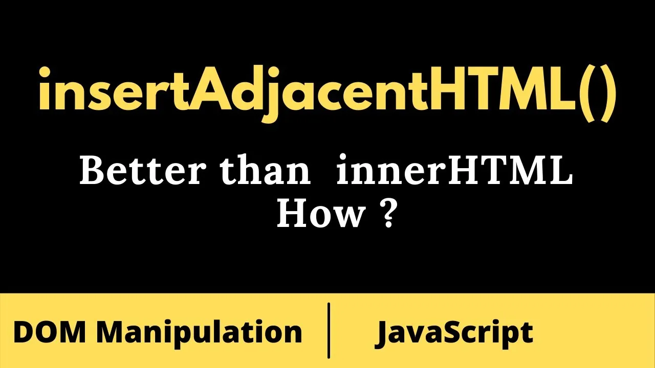 InsertAdjacentHTML in Javascript 