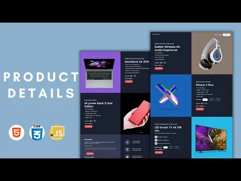How To Make Product Details Using Pure  HTML and CSS