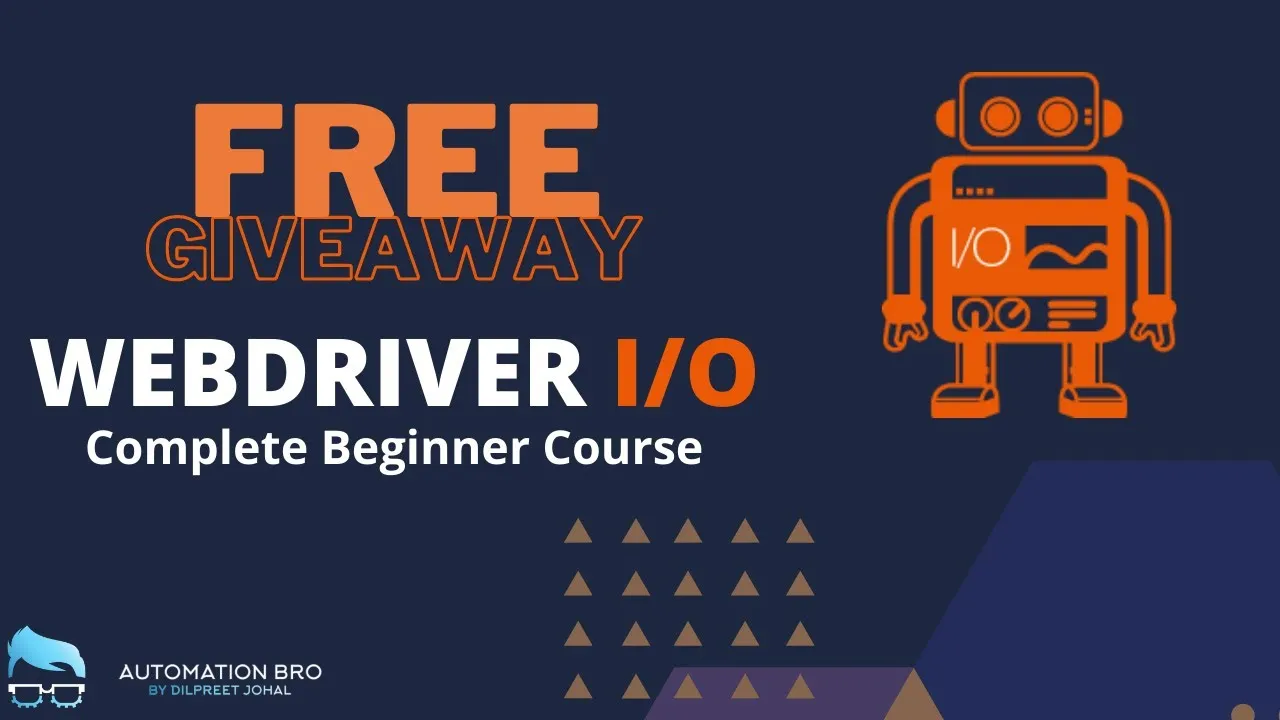 Free WebdriverIO Course Giveaway! 