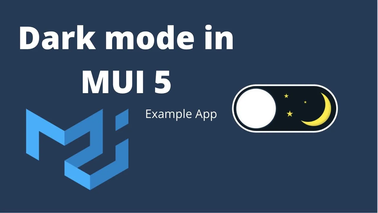Dark Mode in Material UI 5