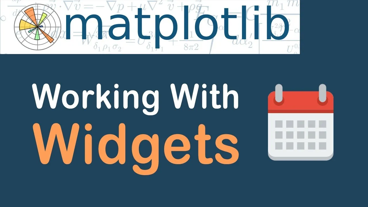 How to Unlock The Power Of Matplotlib with Widgets