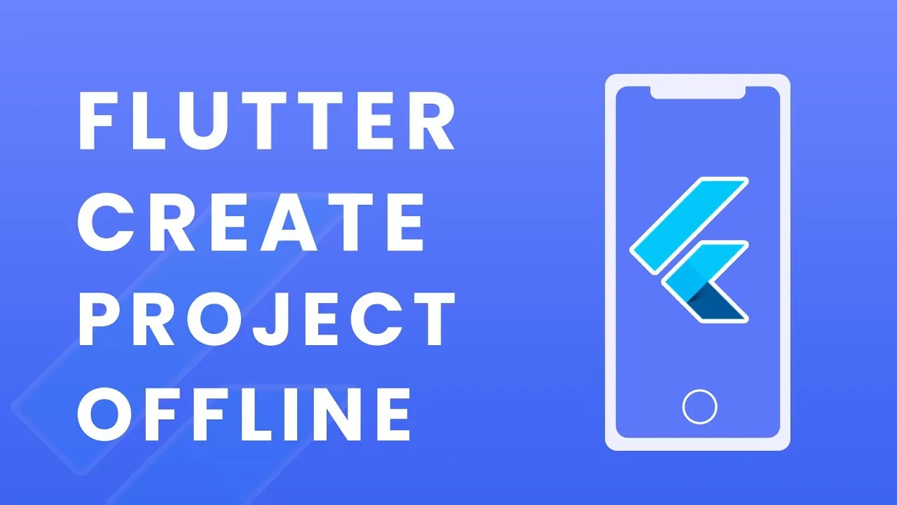 Create New Flutter Project Offline