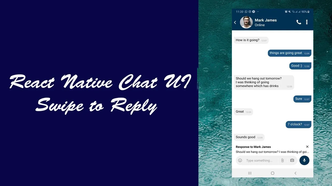 React Native Chat UI | Swipe to Reply With React Native Reanimated and Gesture Handler