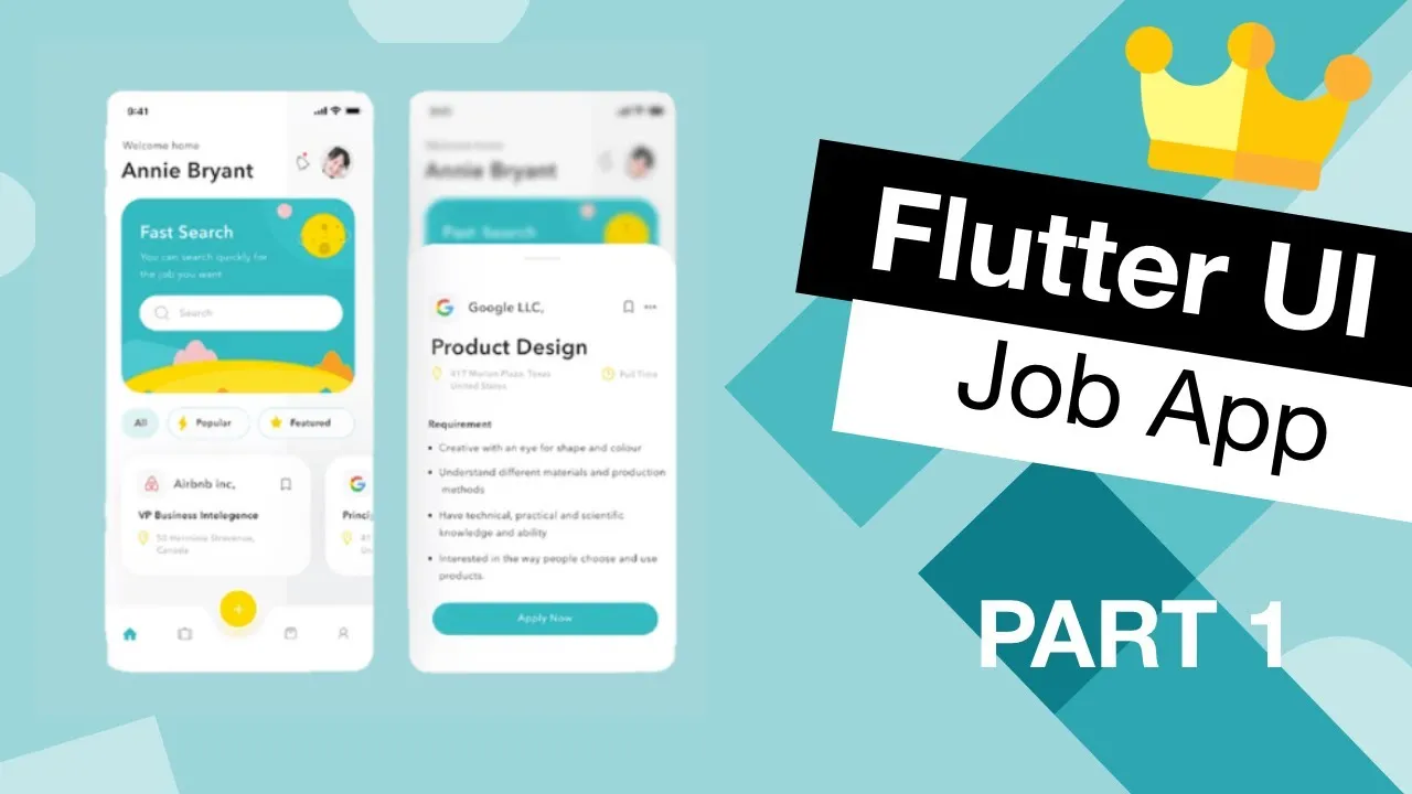 How to Create A Job Search App UI in Flutter