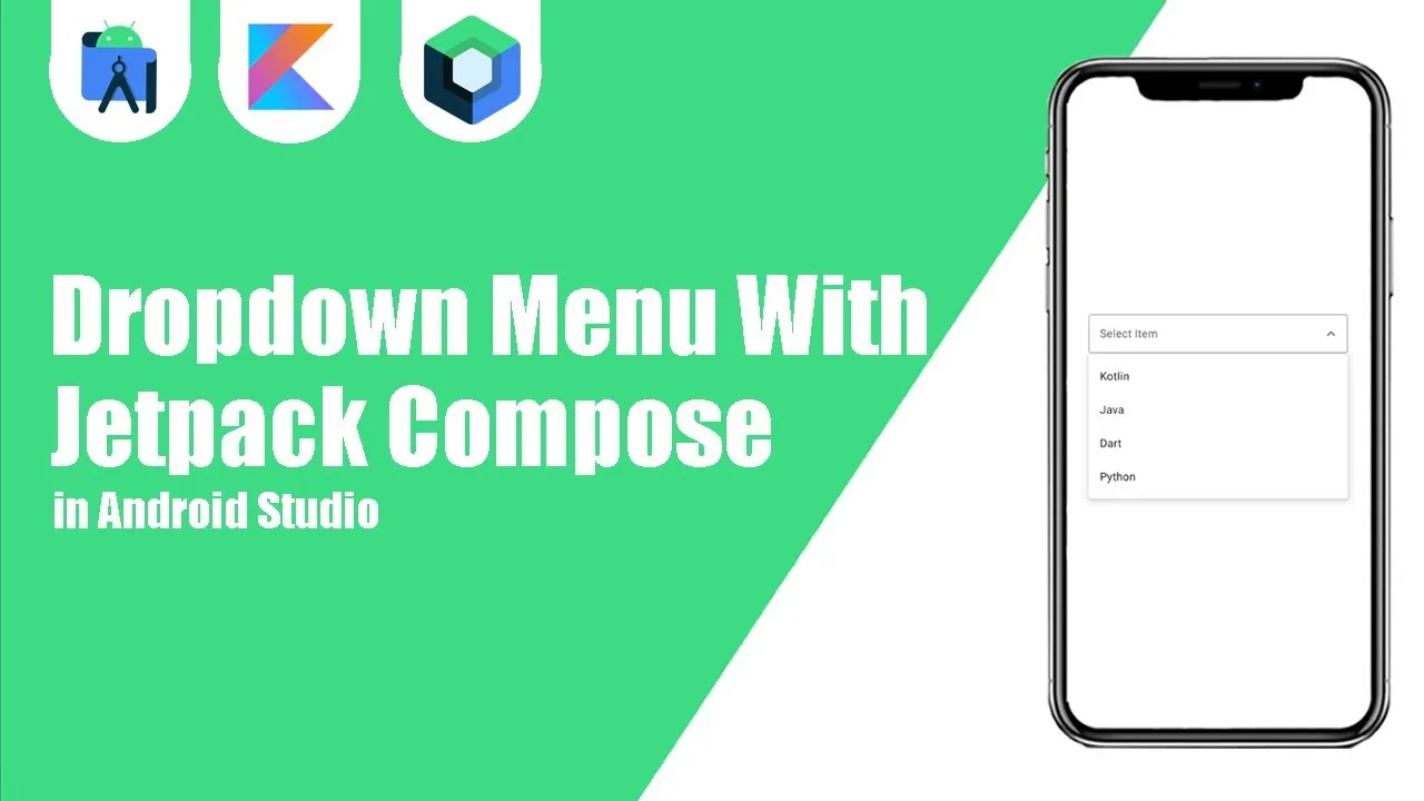 How to Create Dropdown Menu with Jetpack Compose in android Studio.
