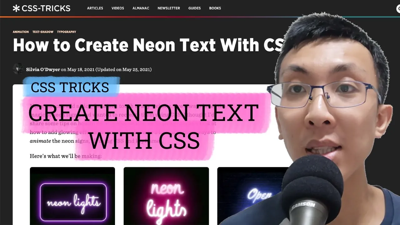How to Create neon text with CSS | CSS Tricks