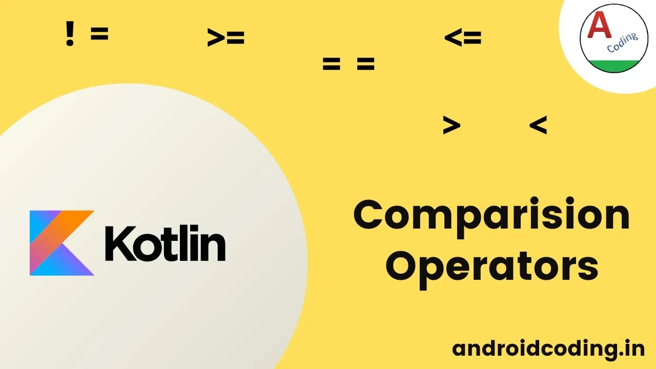 Comparison Operators in Kotlin