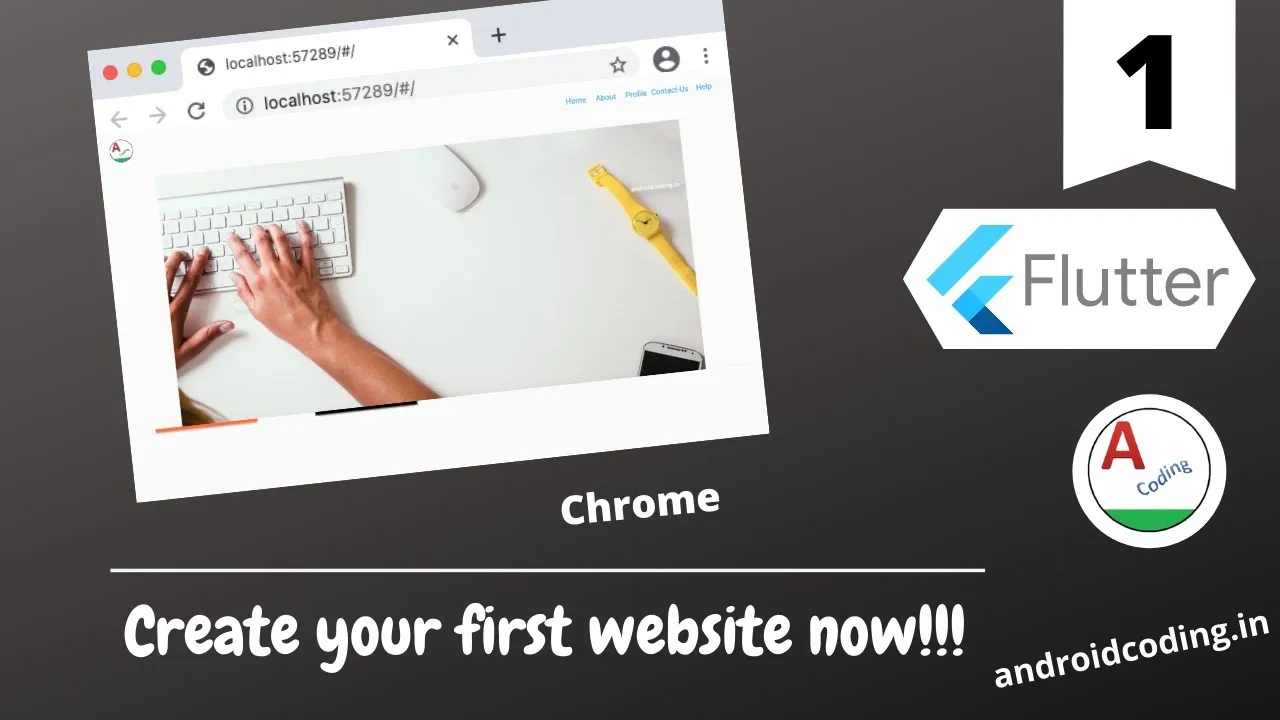 How to Make your first website now from scratch in Flutter!!!