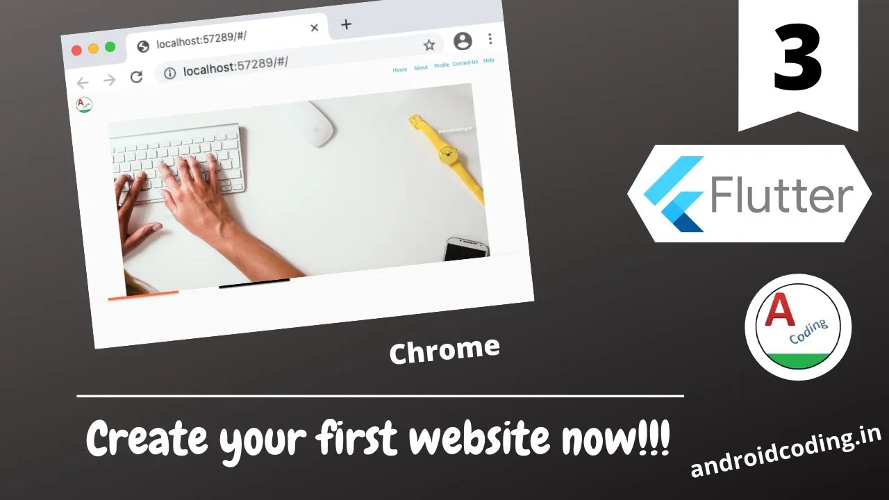 How to Make your first website now from scratch in Flutter!!! Part 3