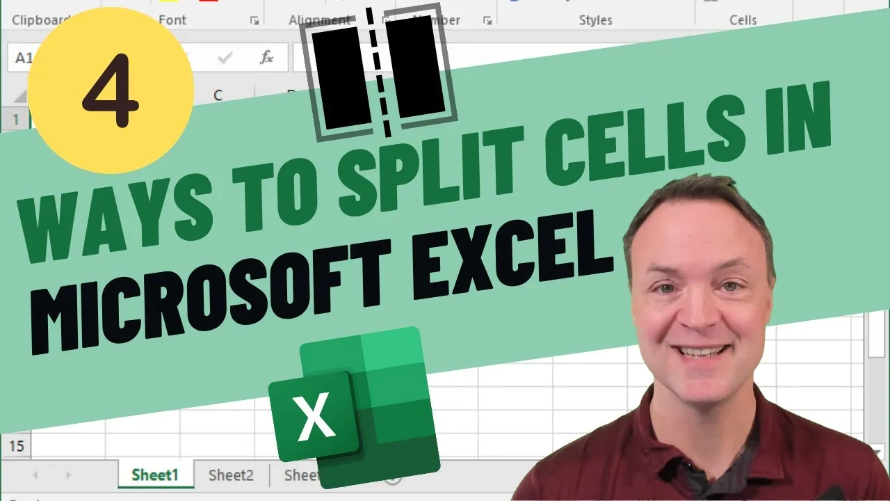 How to Split Cells in Microsoft Excel using four Different Methods