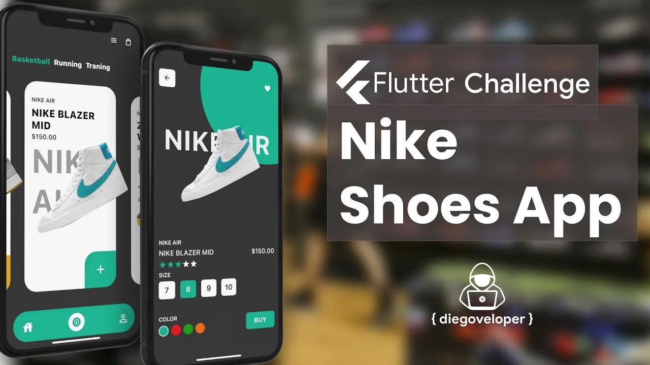 Coding Nike Shoe App with Animation Using Flutter