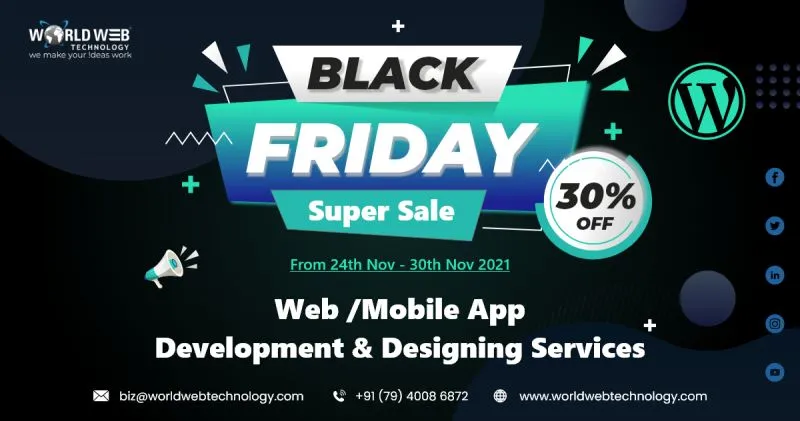 Black Friday Sale is now live on Web/Mobile App Development