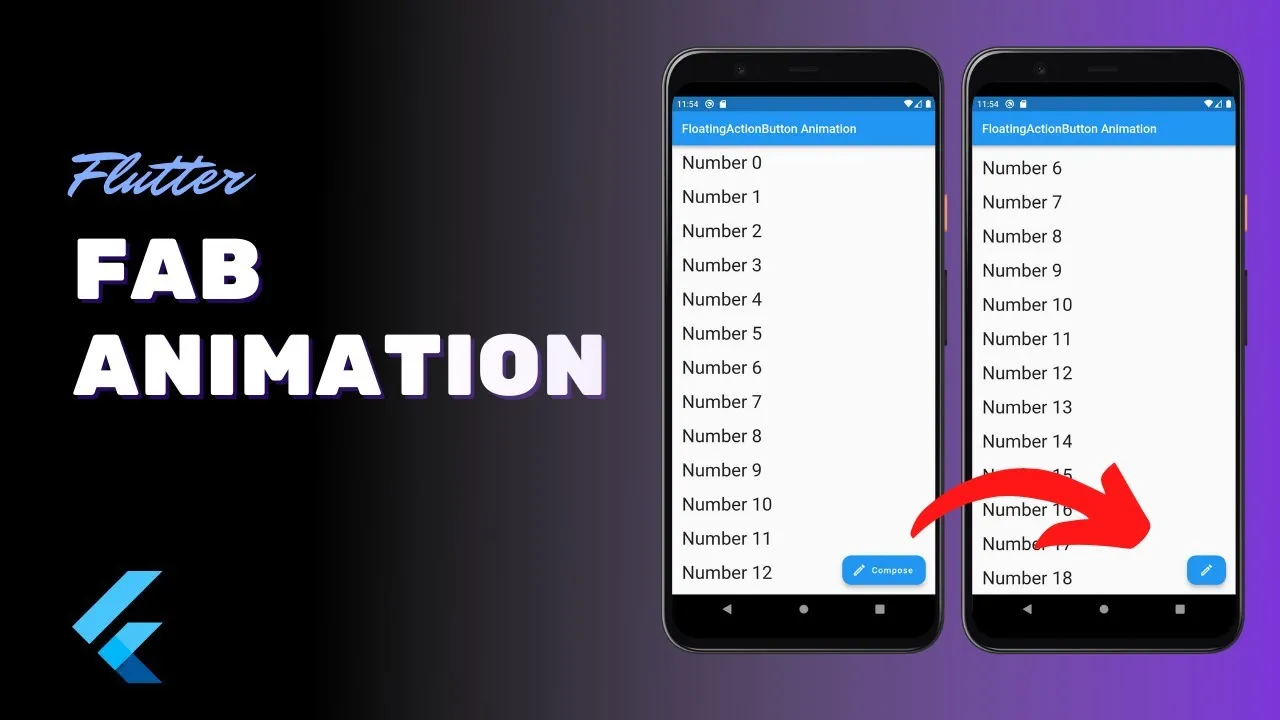 How to Create Gmail Like Fab Button Scroll Animation in Flutter