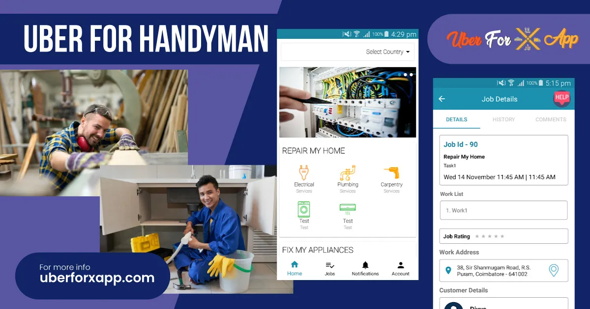 On-demand Handyman App Script