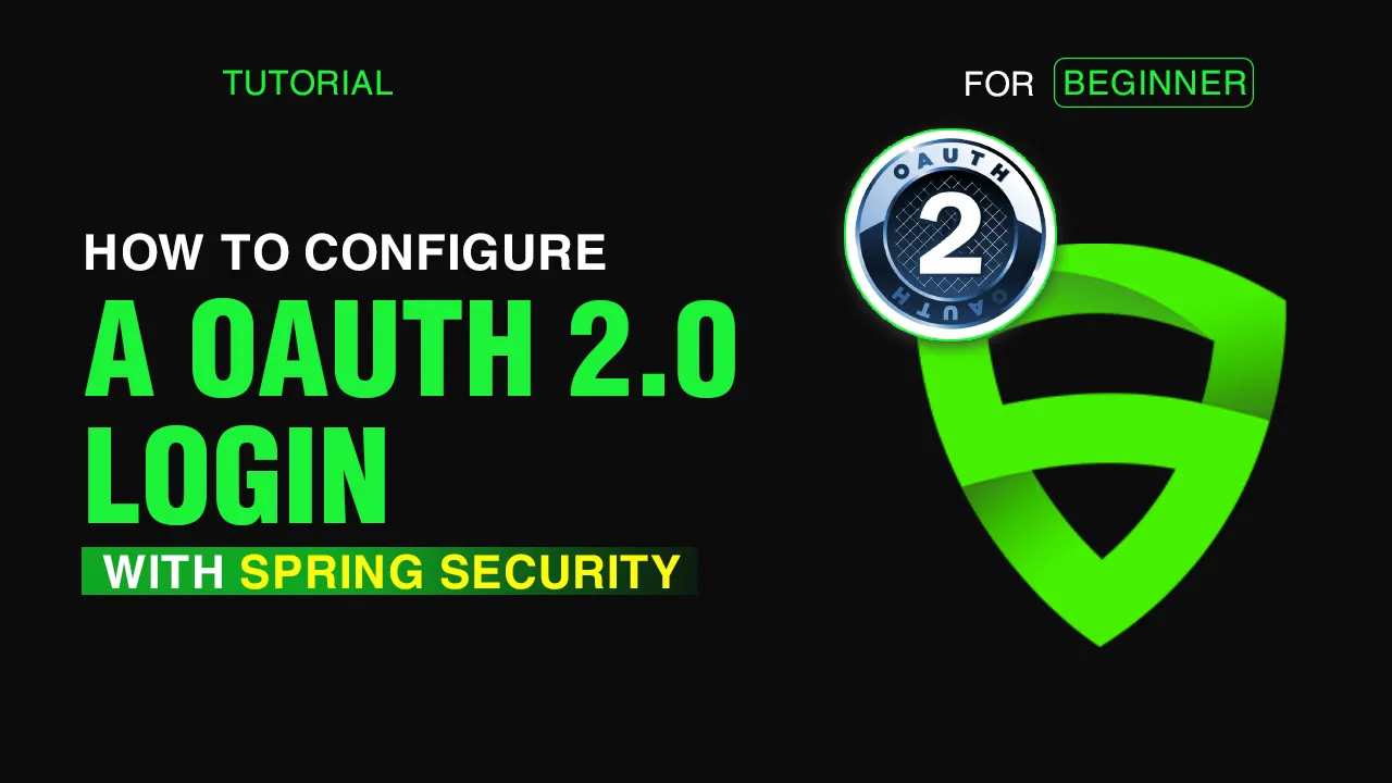 How to Configure A OAuth 2.0 Login with Spring Security in Motion