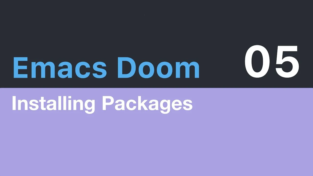 Short Tutorial on How to install Packages In Emacs Doom.