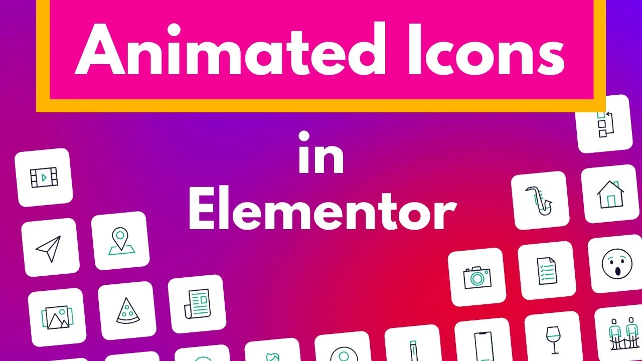 Make Animated Icons in WordPress using Elementor