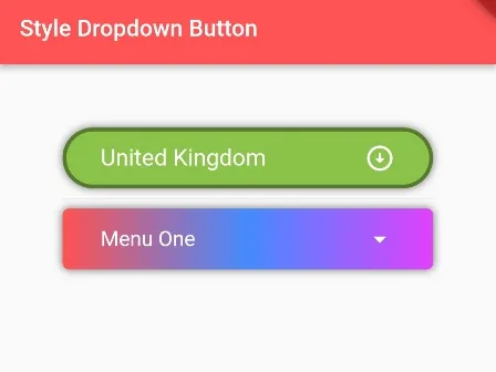 How to Change Background Color, Border of DropdownButton in Flutter