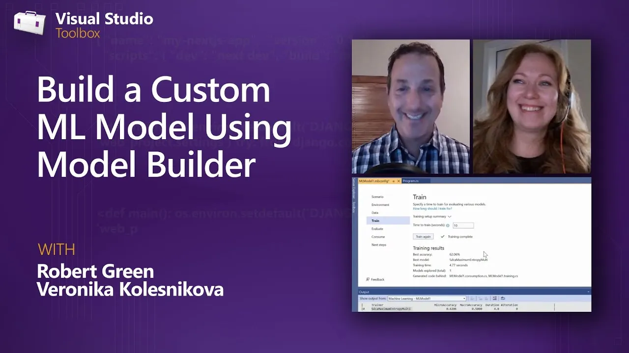 Using Model Builder to Build a Custom ML Model